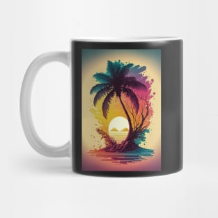 Sunset Palm Mug